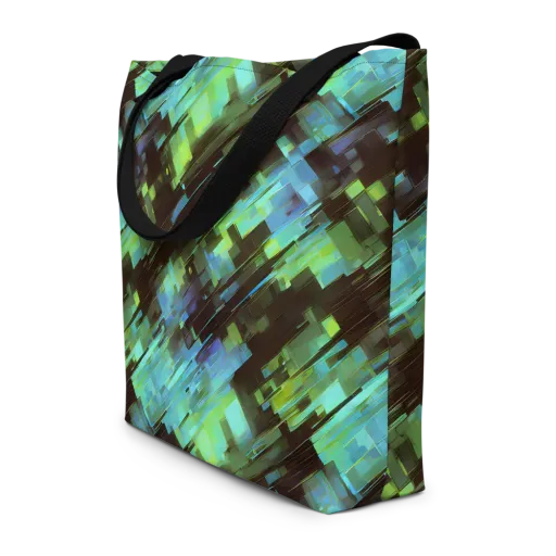 Cyber Shard on a Large Tote Bag W/ Pocket