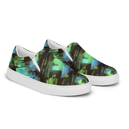 Cyber Shard on a Women's Slip-On Canvas Shoes