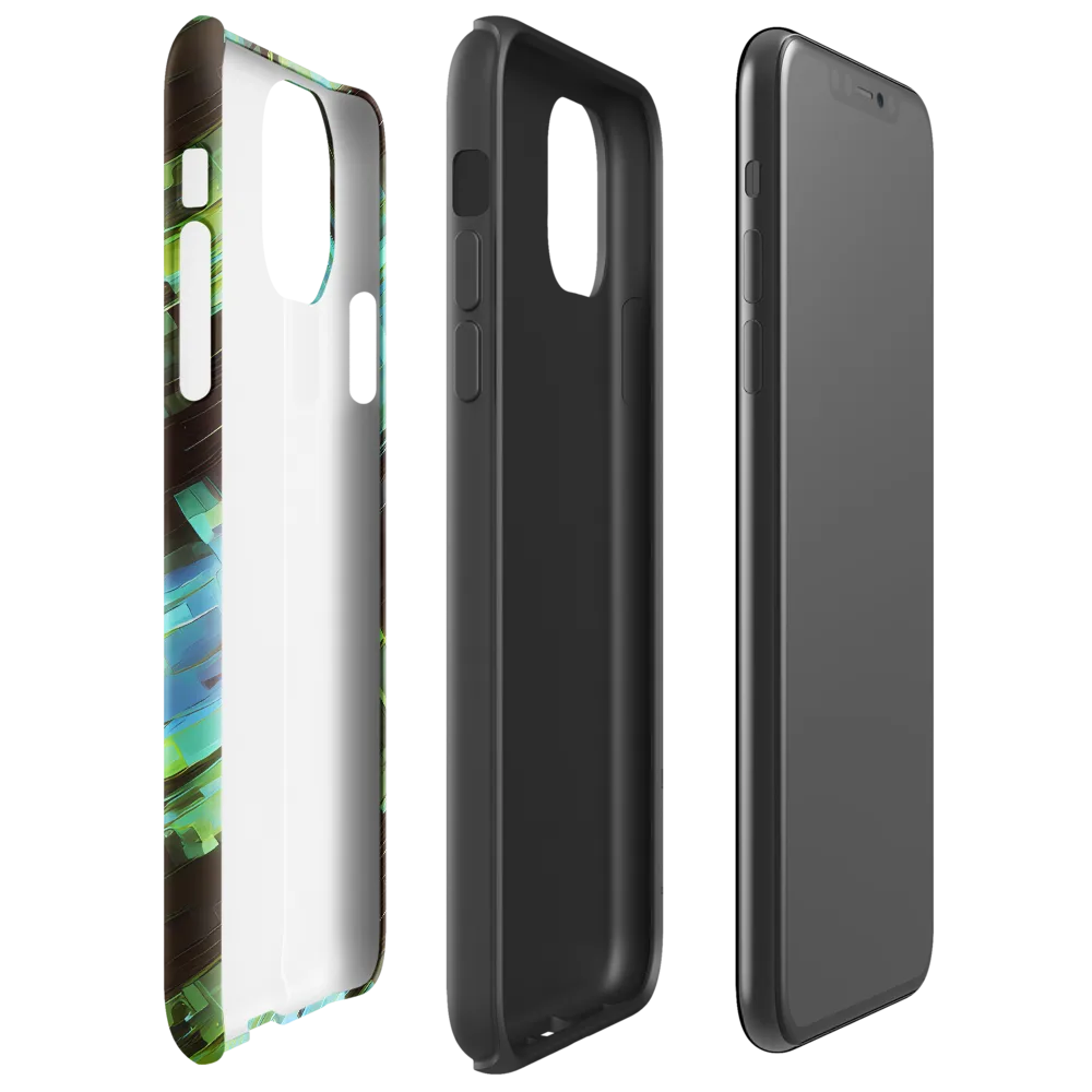 Cyber Shard on Tough Case for iPhone® — Right