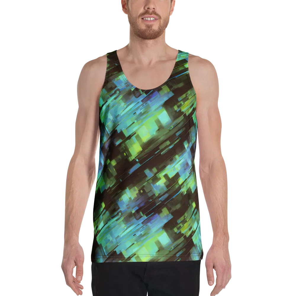 Cyber Shard on Men's Tank Top — Front