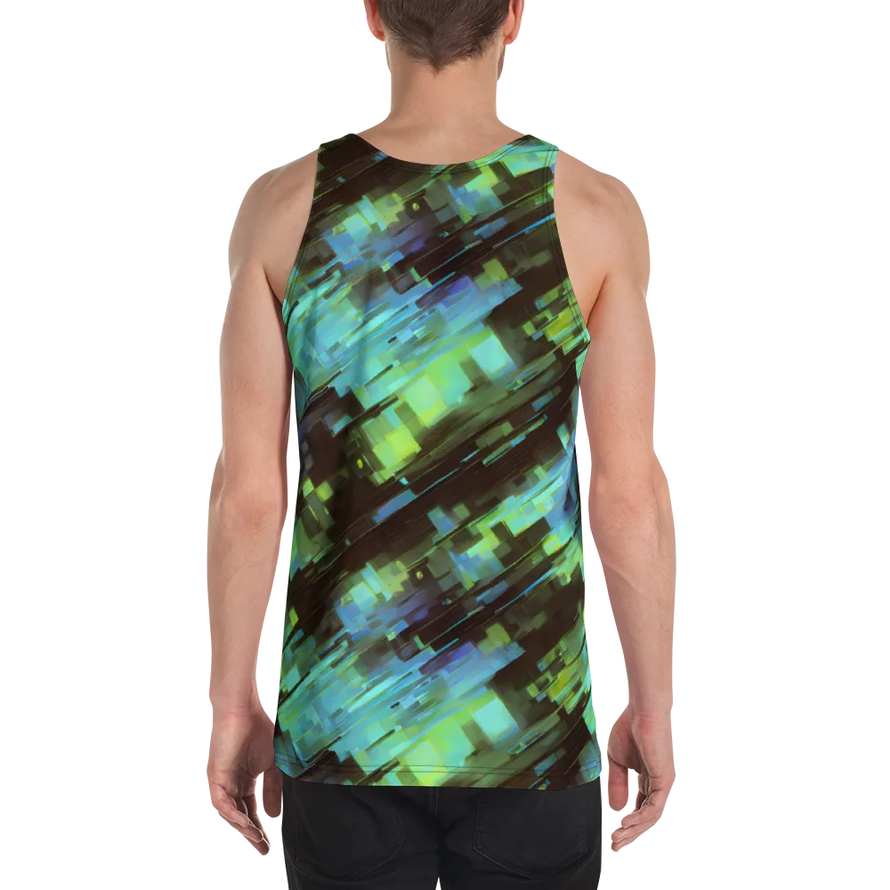 Cyber Shard on Men's Tank Top — Back