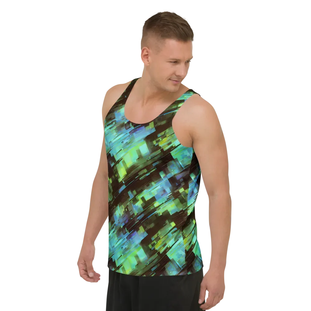 Cyber Shard on Men's Tank Top — Left Front