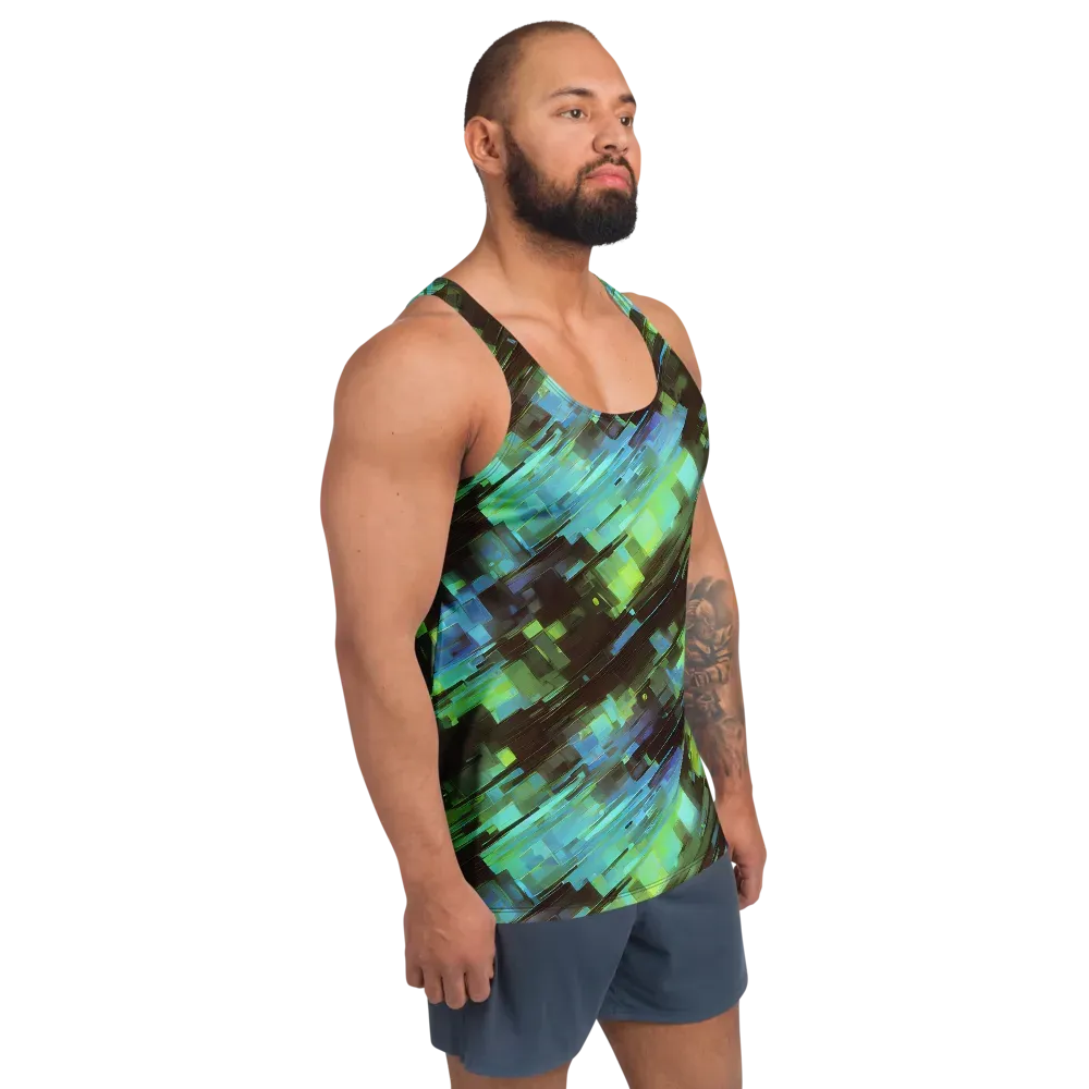 Cyber Shard on Men's Tank Top — Right Front