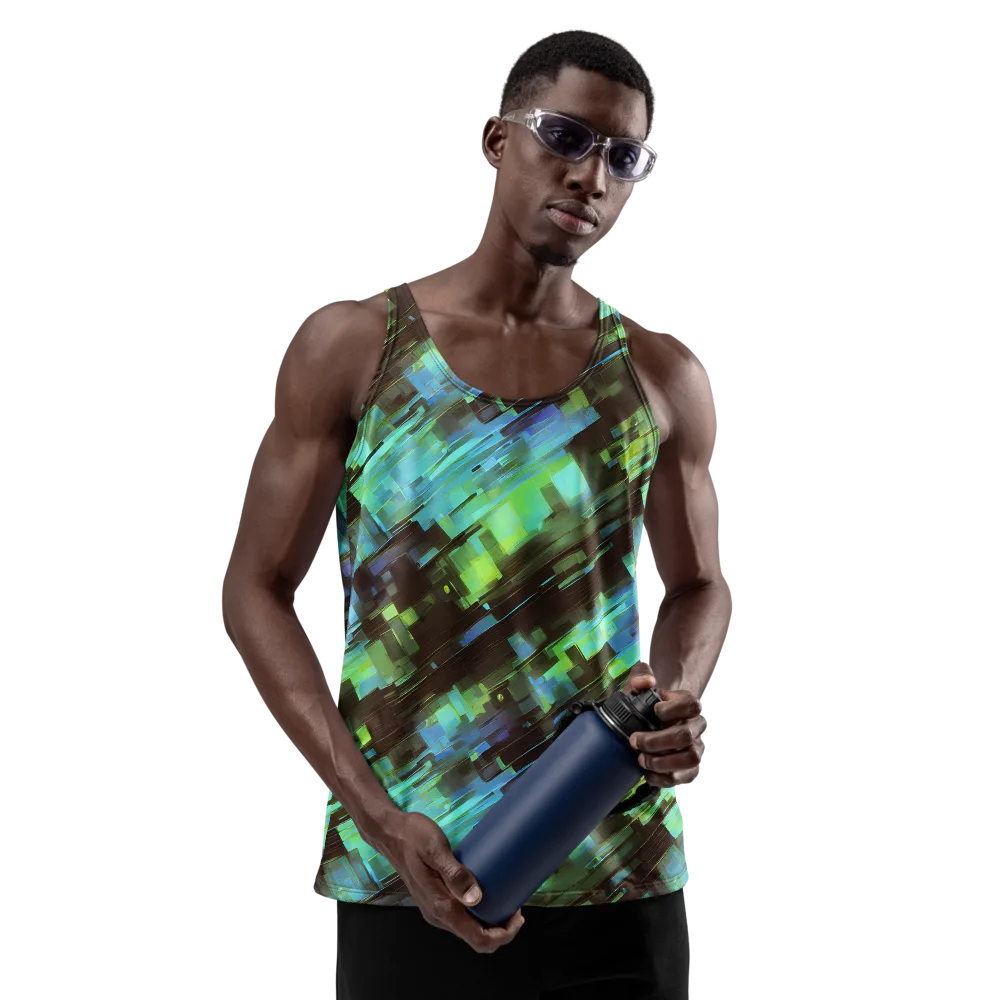Cyber Shard on Men's Tank Top — Front