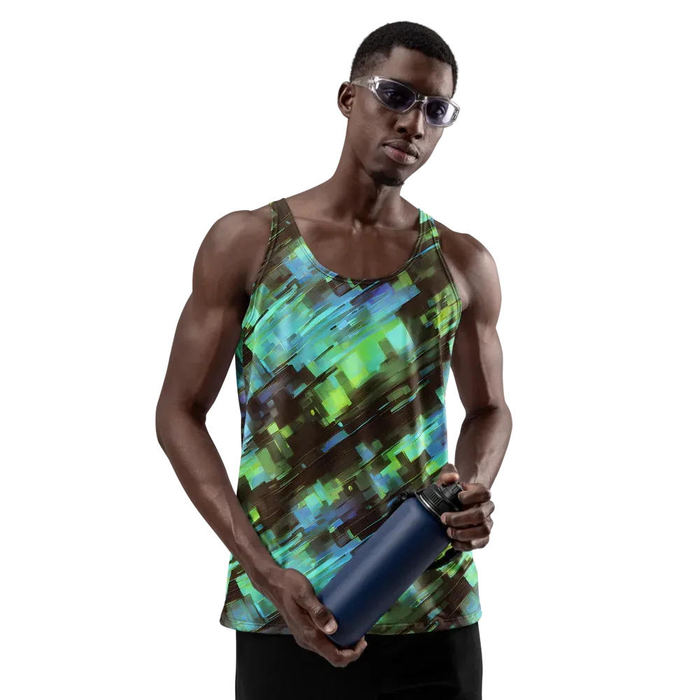 Cyber Shard on Men's Tank Top — Front
