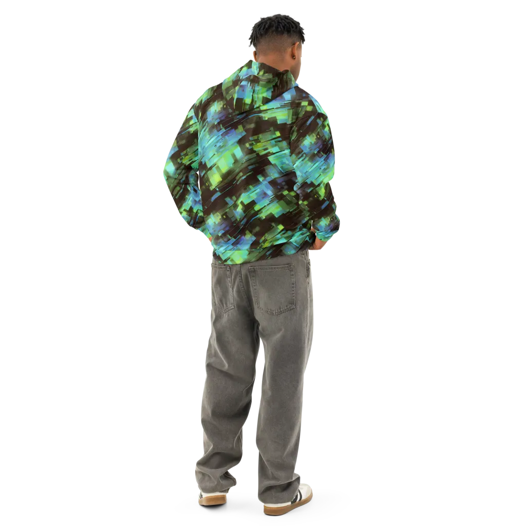 Cyber Shard on Cotton Hoodie — Back