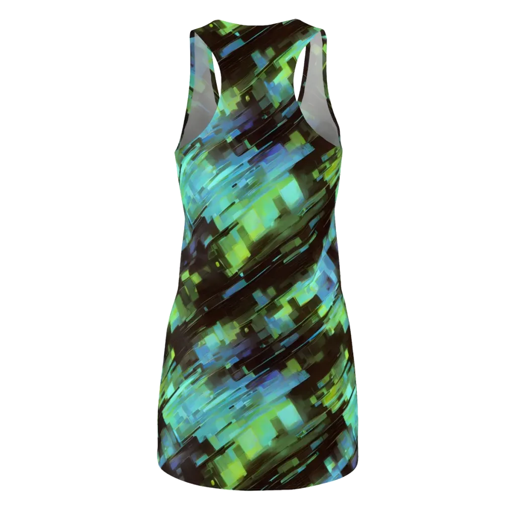 Cyber Shard on Racerback Dress — Back