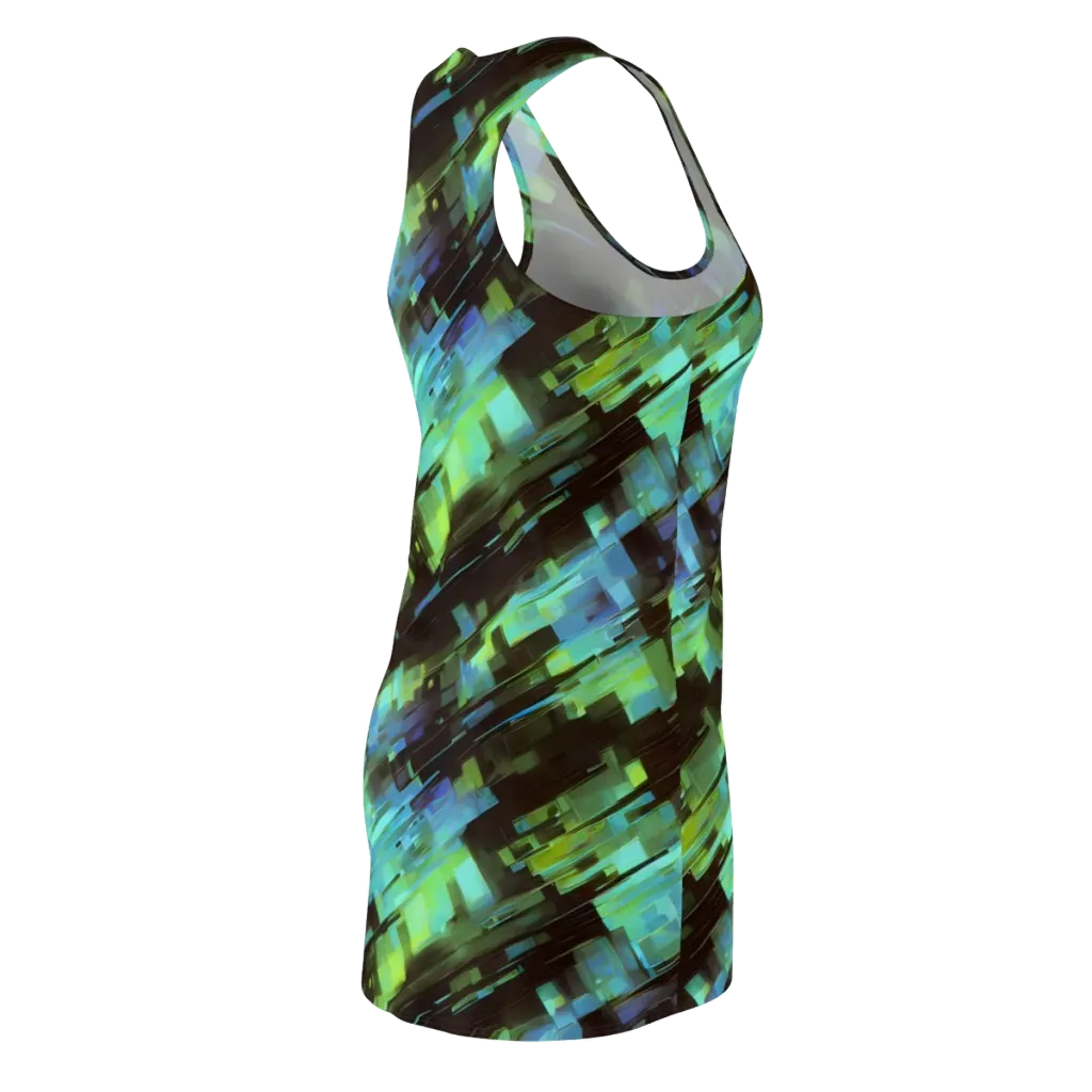 Cyber Shard on Racerback Dress — Back Side