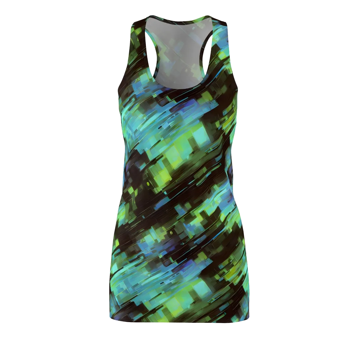 Cyber Shard on Racerback Dress — Front