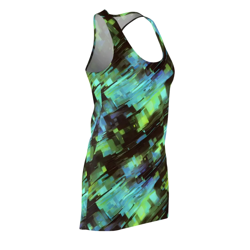 Cyber Shard on Racerback Dress — Front Side