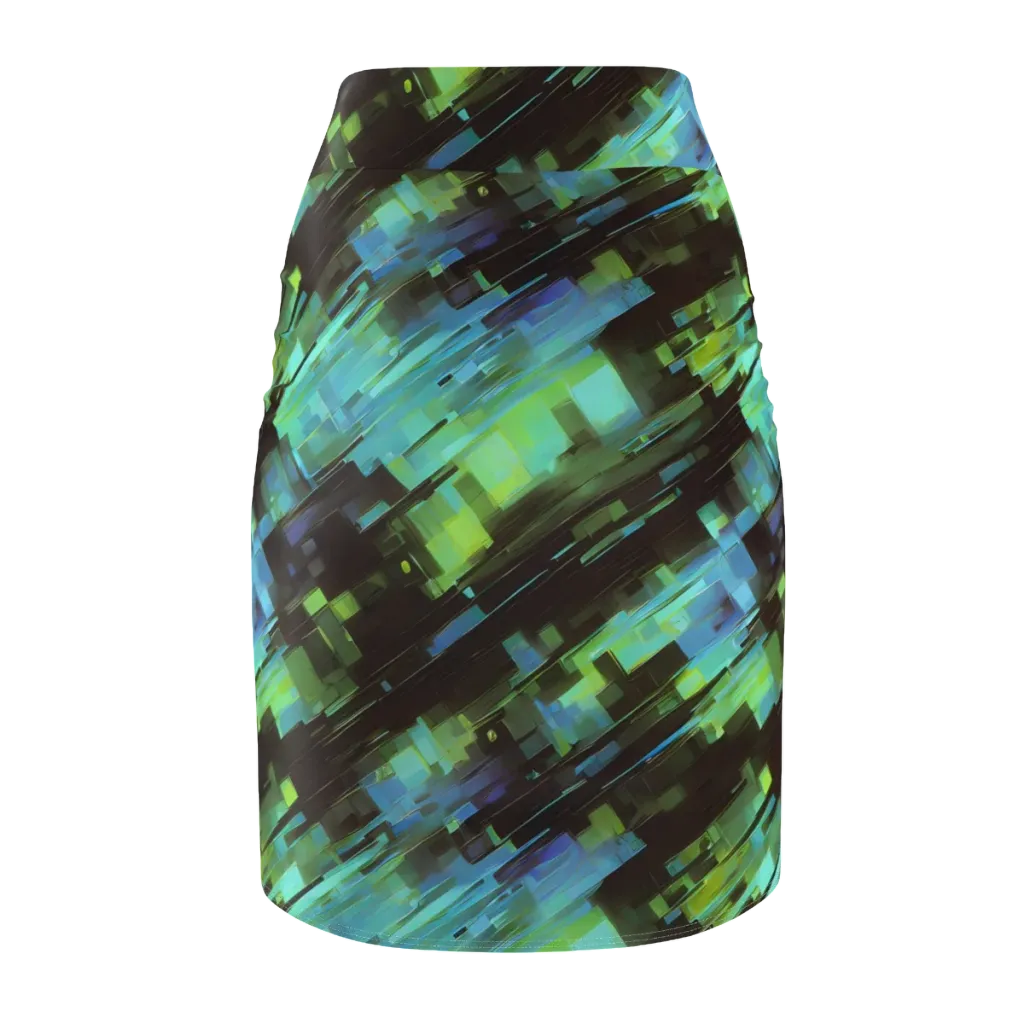 Cyber Shard on Pencil Skirt — Back
