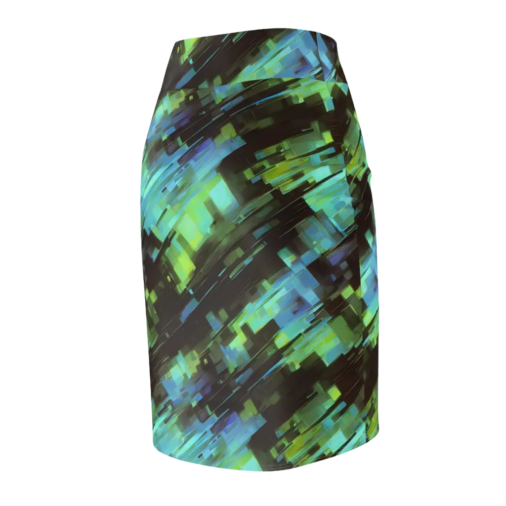 Cyber Shard on Pencil Skirt — Back Side