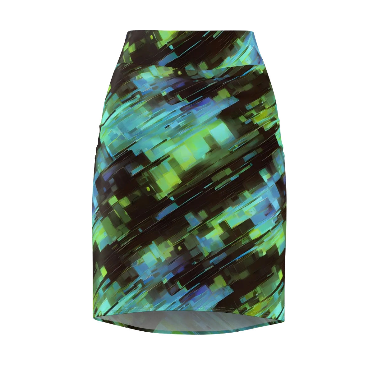 Cyber Shard on Pencil Skirt — Front