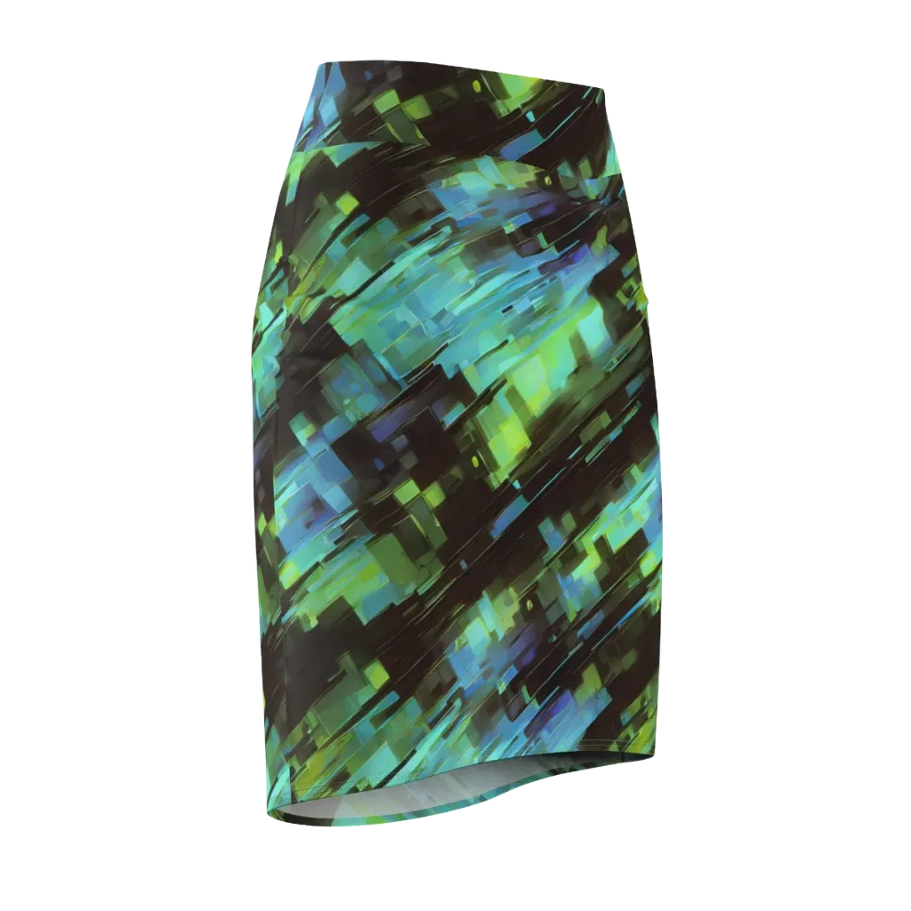 Cyber Shard on Pencil Skirt — Front Side