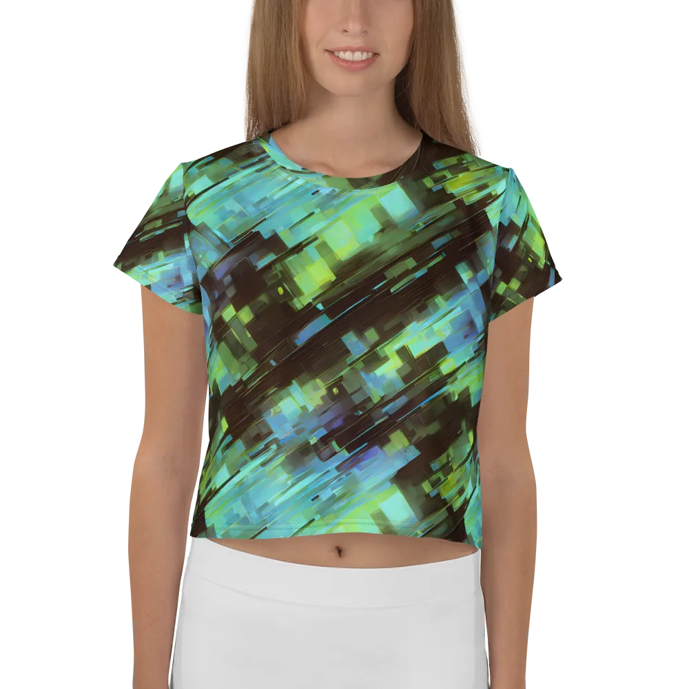 Cyber Shard on Crop Tee — Front