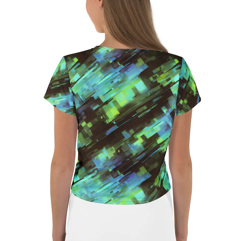 Cyber Shard on Crop Tee — Back