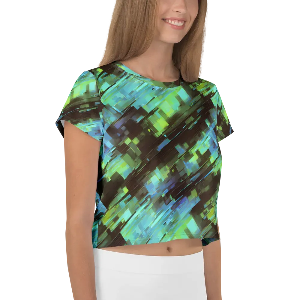 Cyber Shard on Crop Tee — Right