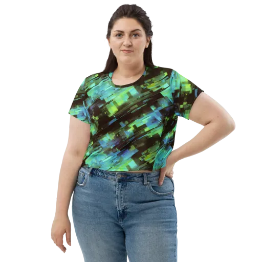 Cyber Shard on a Crop Tee