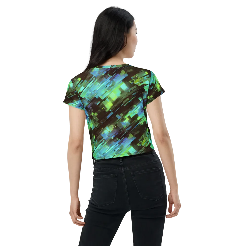 Cyber Shard on Crop Tee — Back