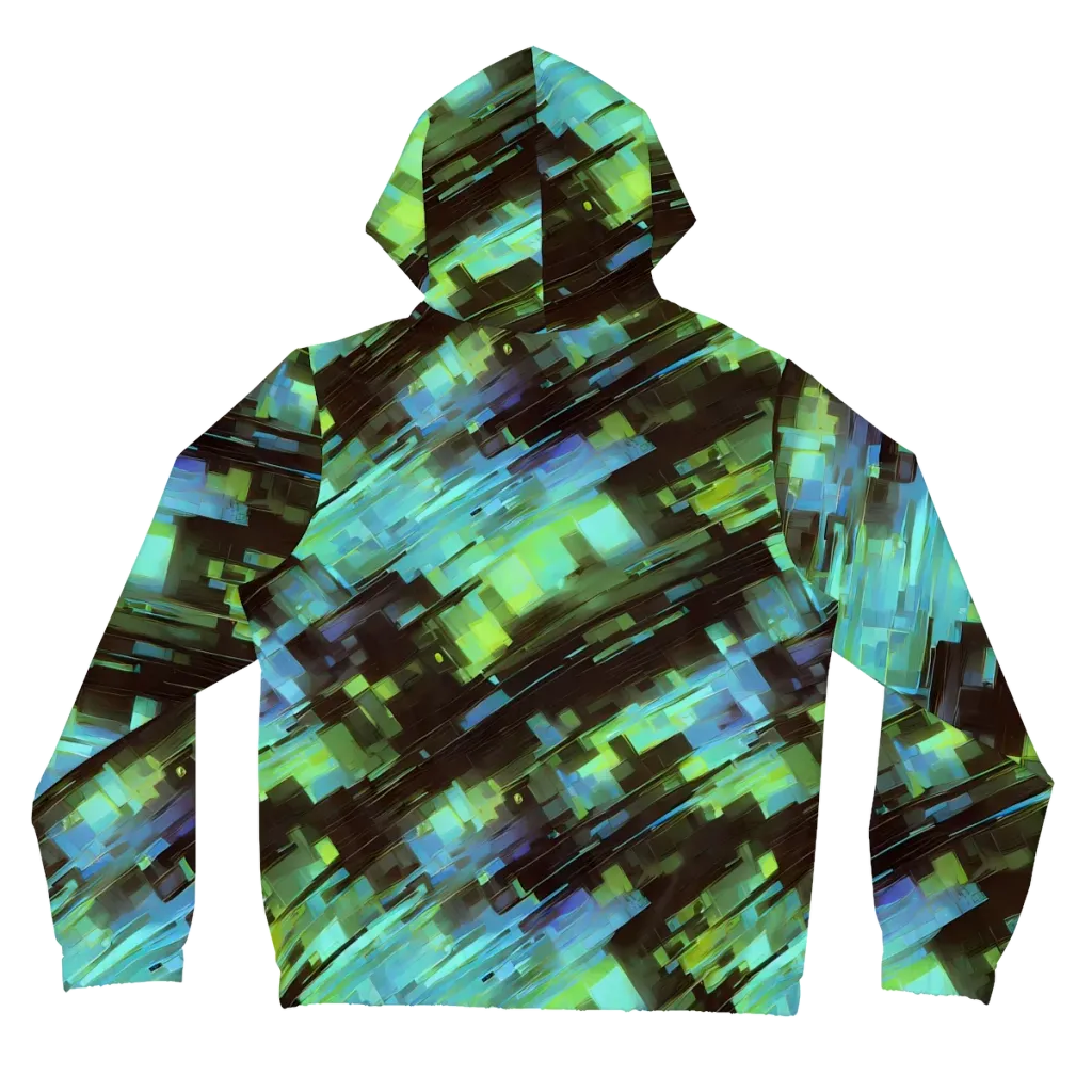 Cyber Shard on Women's Full-Zip Hoodie — Back