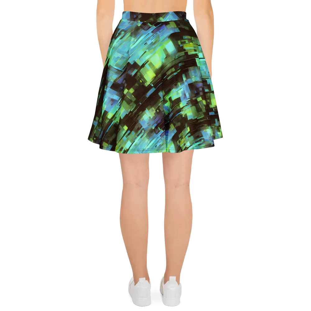 Cyber Shard on Skater Skirt — Back