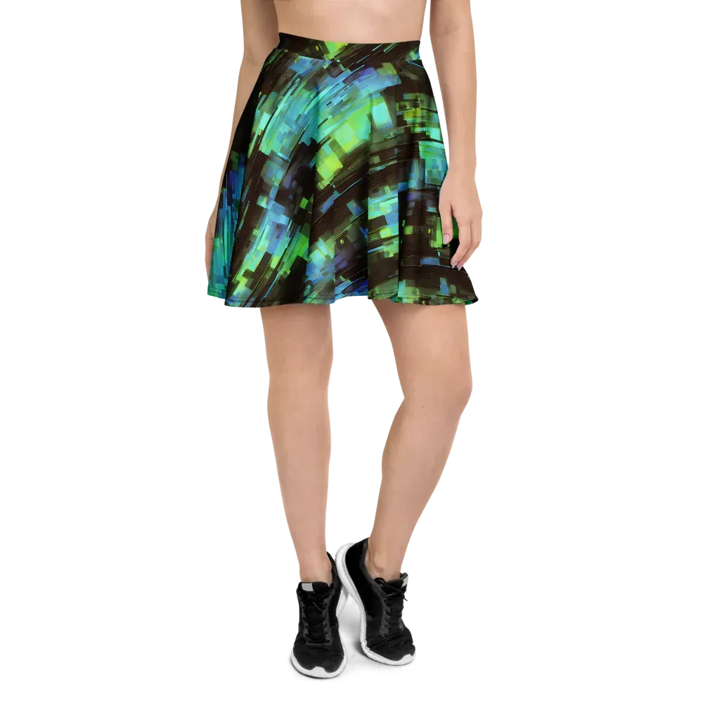 Cyber Shard on Skater Skirt — Front