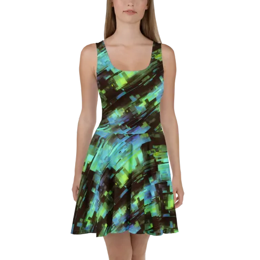 Cyber Shard on a Skater Dress