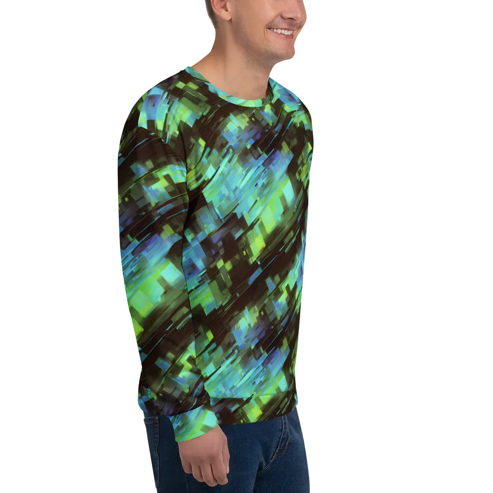 Cyber Shard on Sweatshirt — Right Front