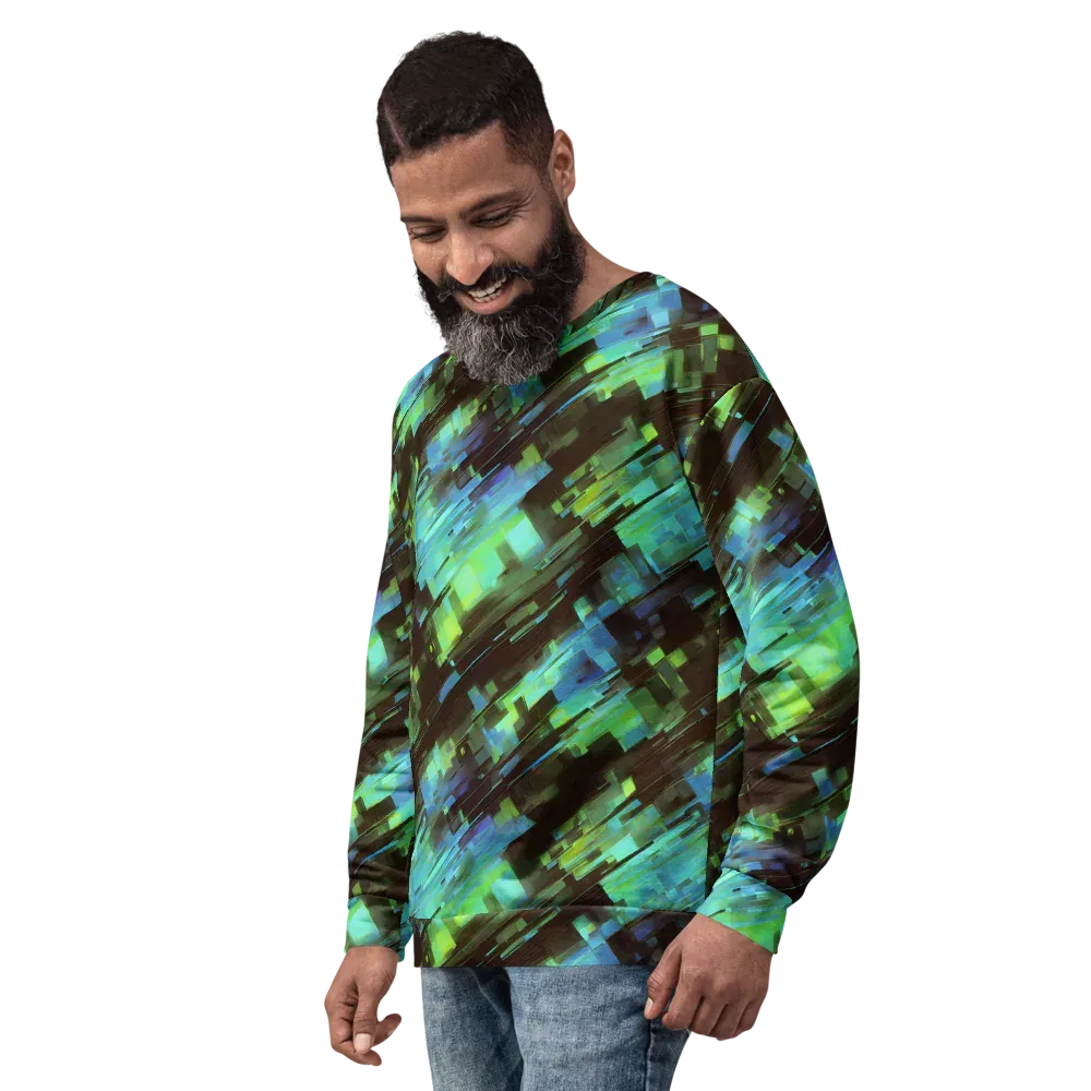 Cyber Shard on Sweatshirt — Left Front