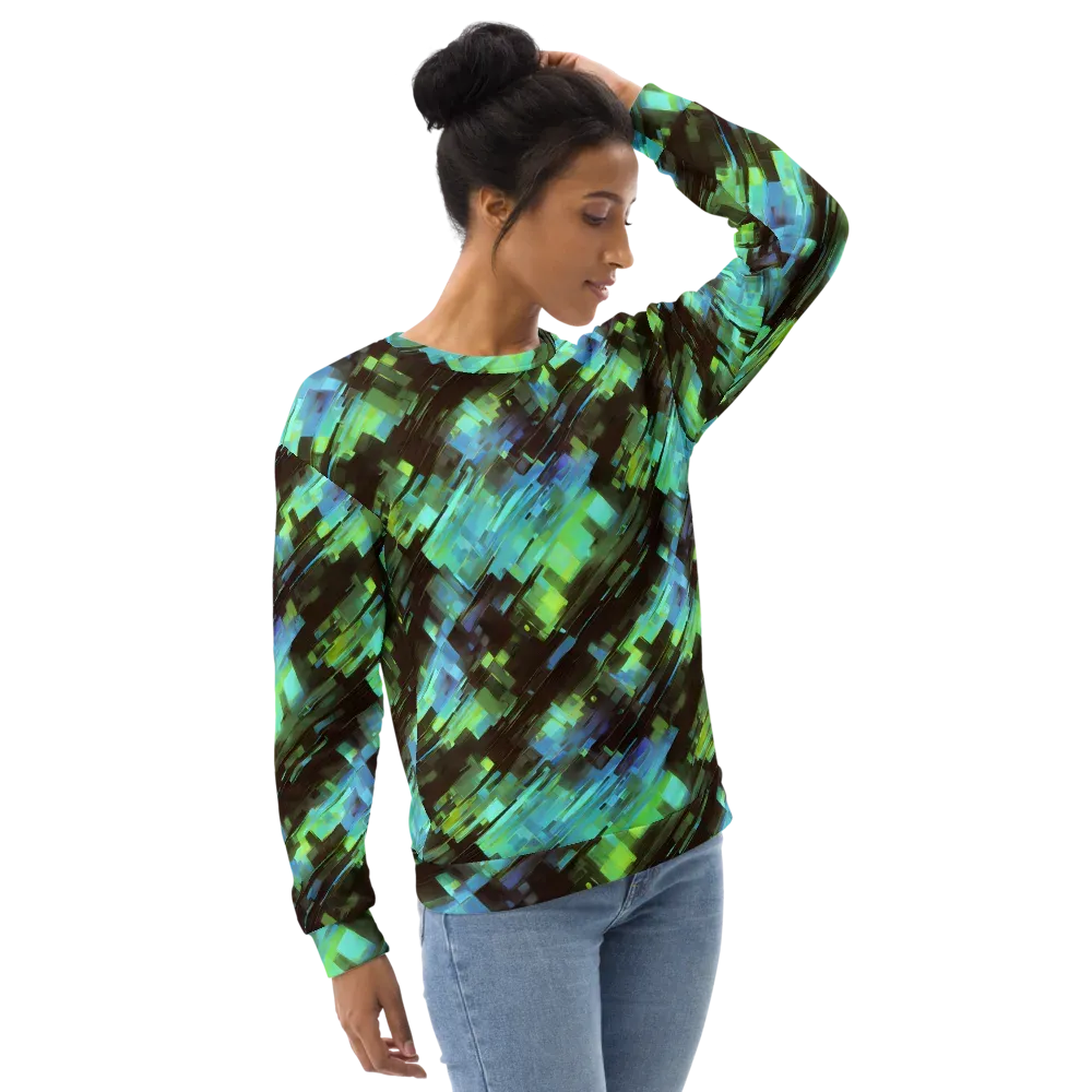 Cyber Shard on Sweatshirt — Right Front