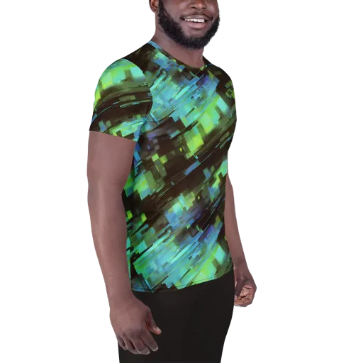 Cyber Shard on a Men's Athletic T-Shirt