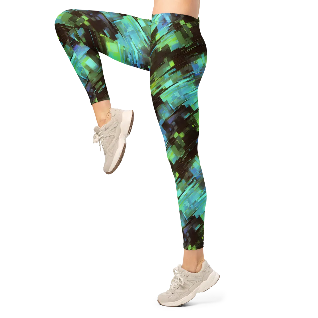 Cyber Shard on Leggings — Left