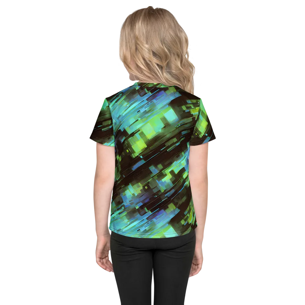 Cyber Shard on Kids Crew Neck T-Shirt — Back