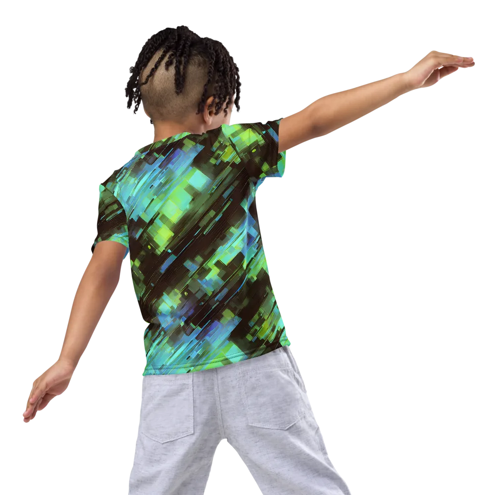 Cyber Shard on Kids Crew Neck T-Shirt — Back