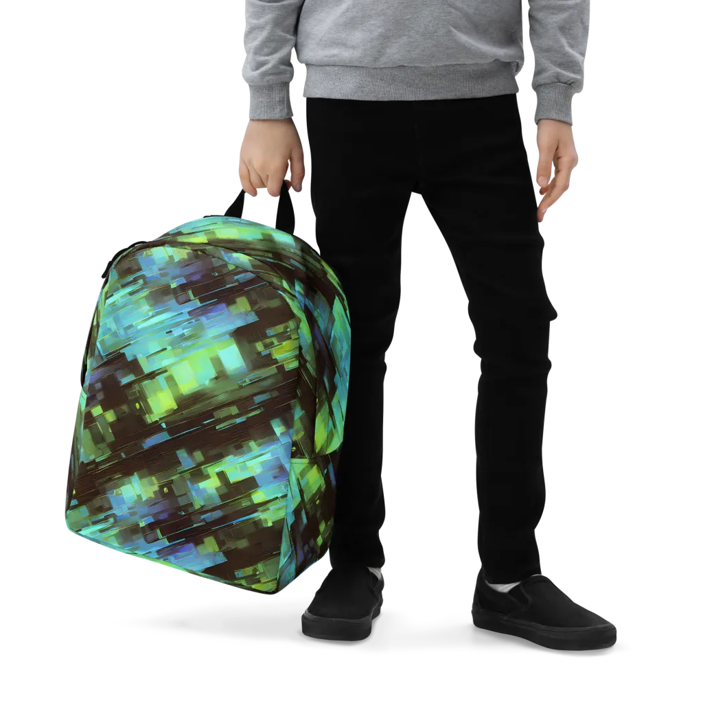 Cyber Shard on Minimalist Backpack — Zoomed-in