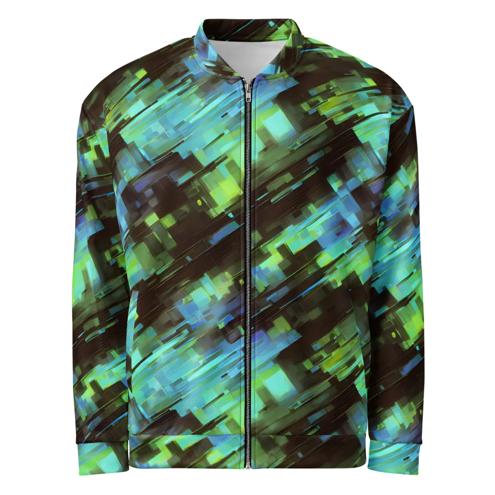 Cyber Shard on Bomber Jacket — Front