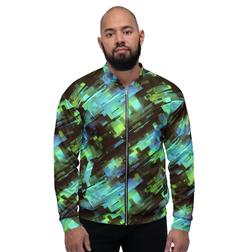 Cyber Shard on Bomber Jacket — Front