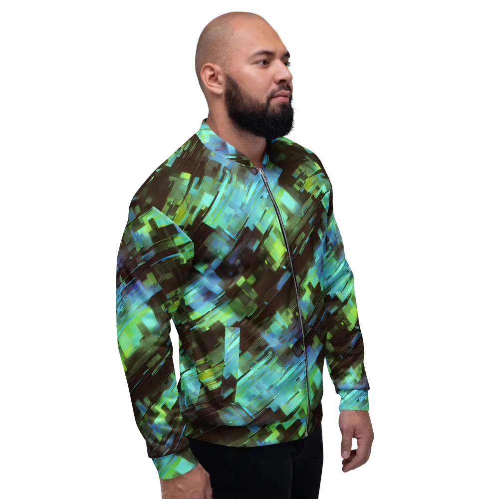 Cyber Shard on Bomber Jacket — Right