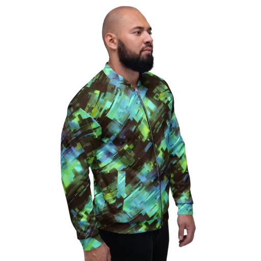 Cyber Shard on a Bomber Jacket