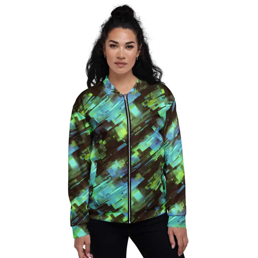 Cyber Shard on Bomber Jacket — Front