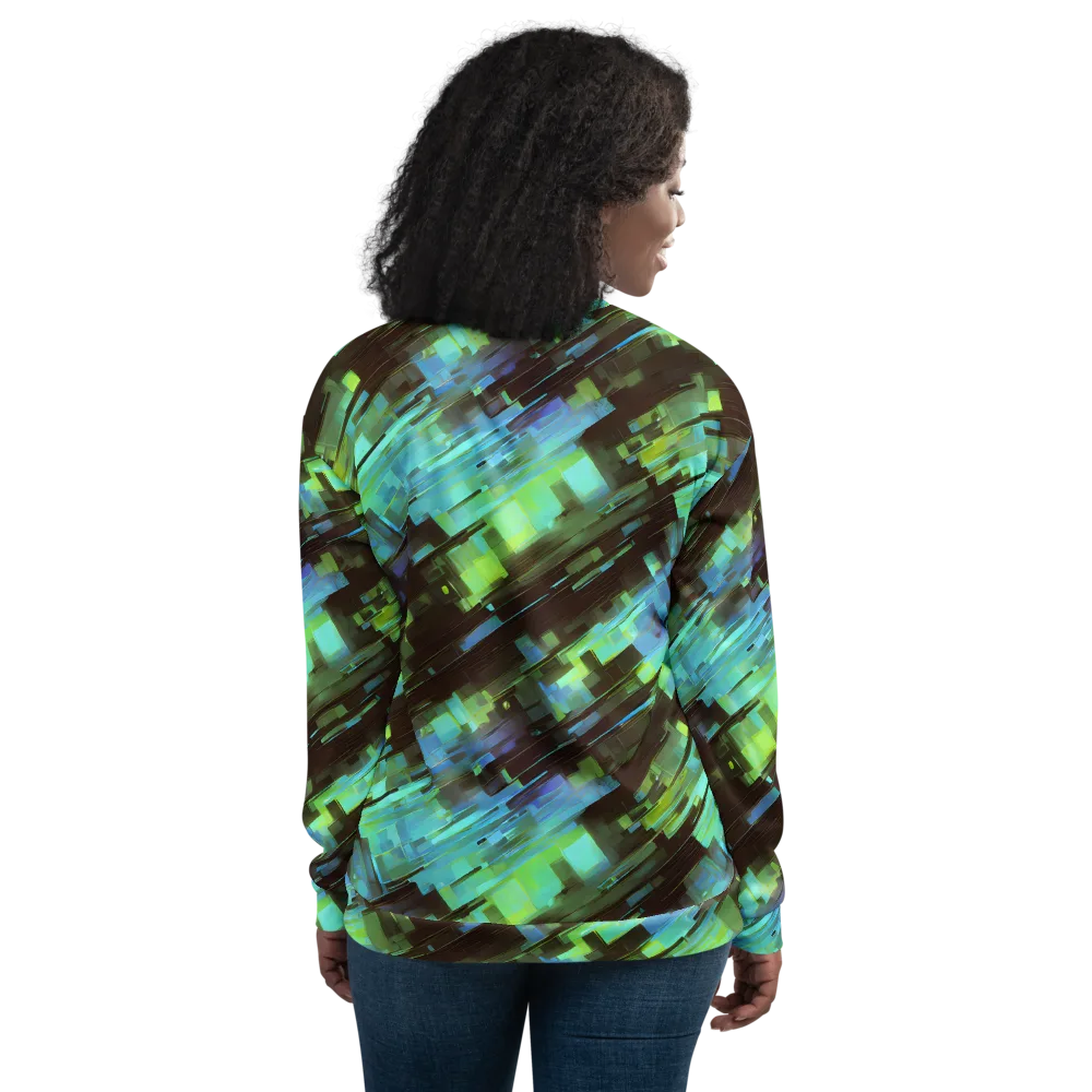 Cyber Shard on Bomber Jacket — Back