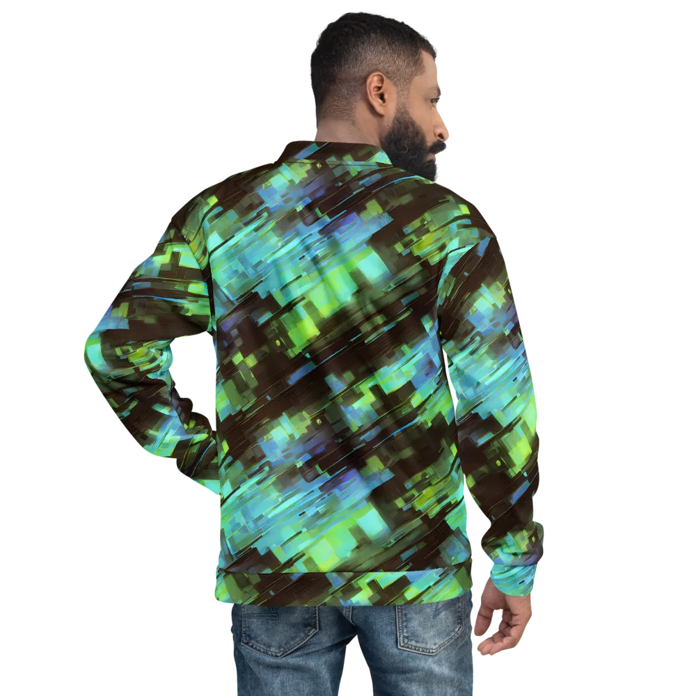 Cyber Shard on Bomber Jacket — Back