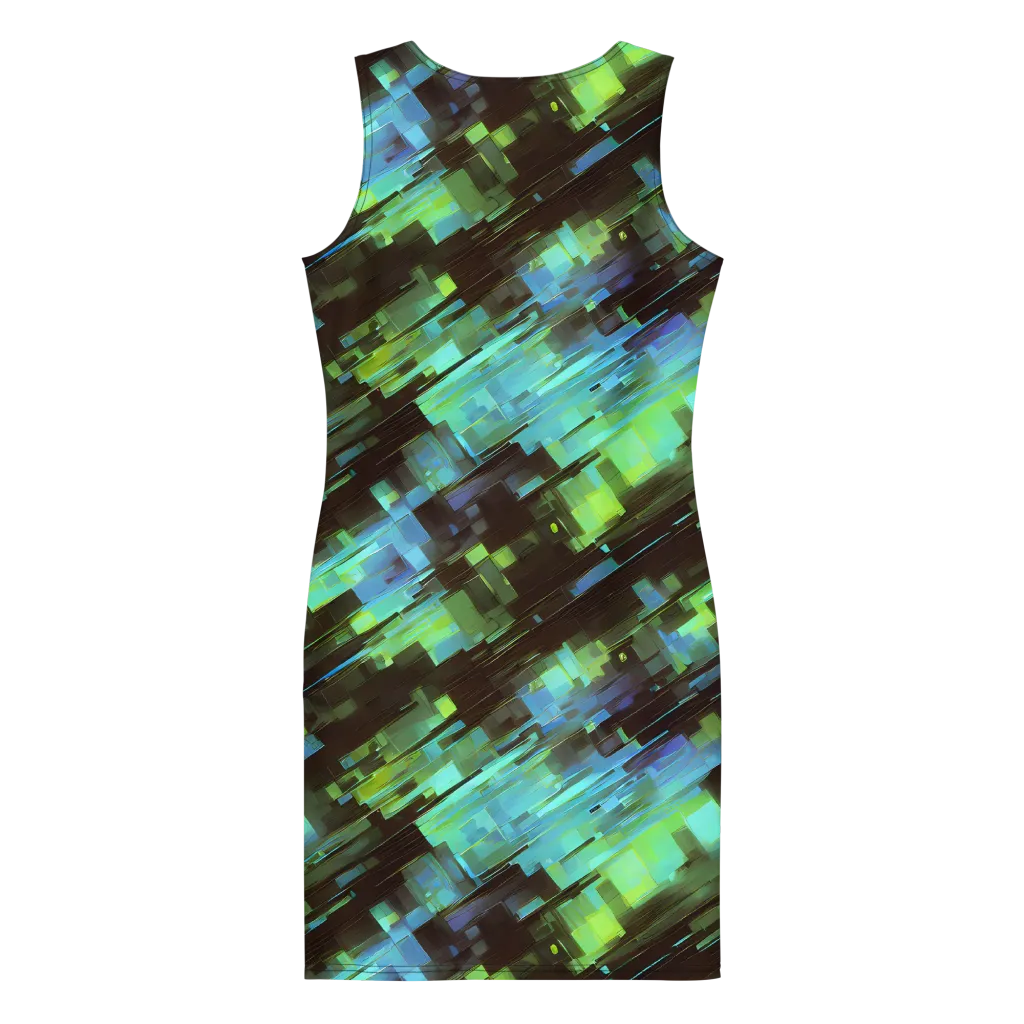 Cyber Shard on Bodycon Dress — Back