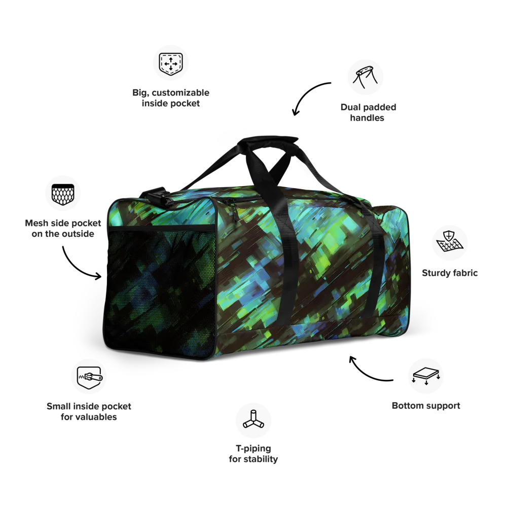 Cyber Shard on Duffle Bag — Right Front