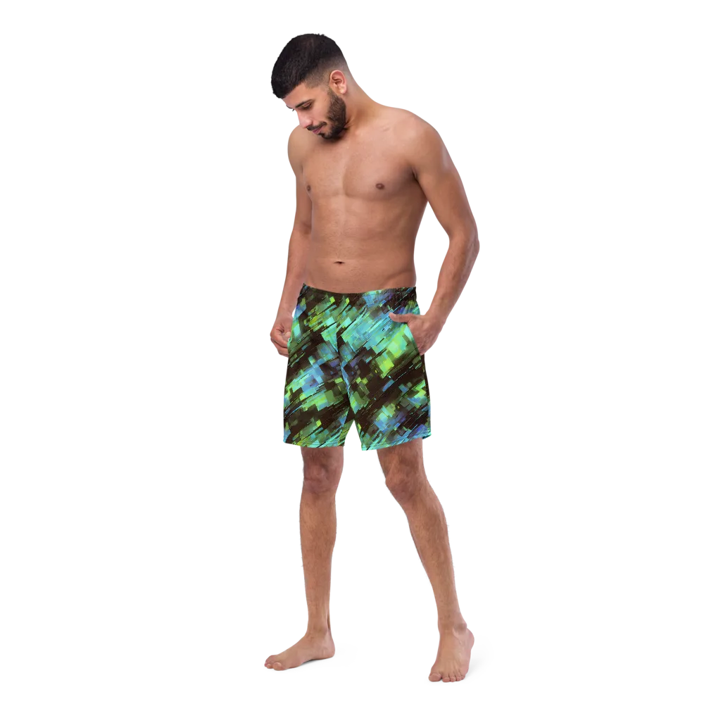 Cyber Shard on Swim Trunks — Left Front