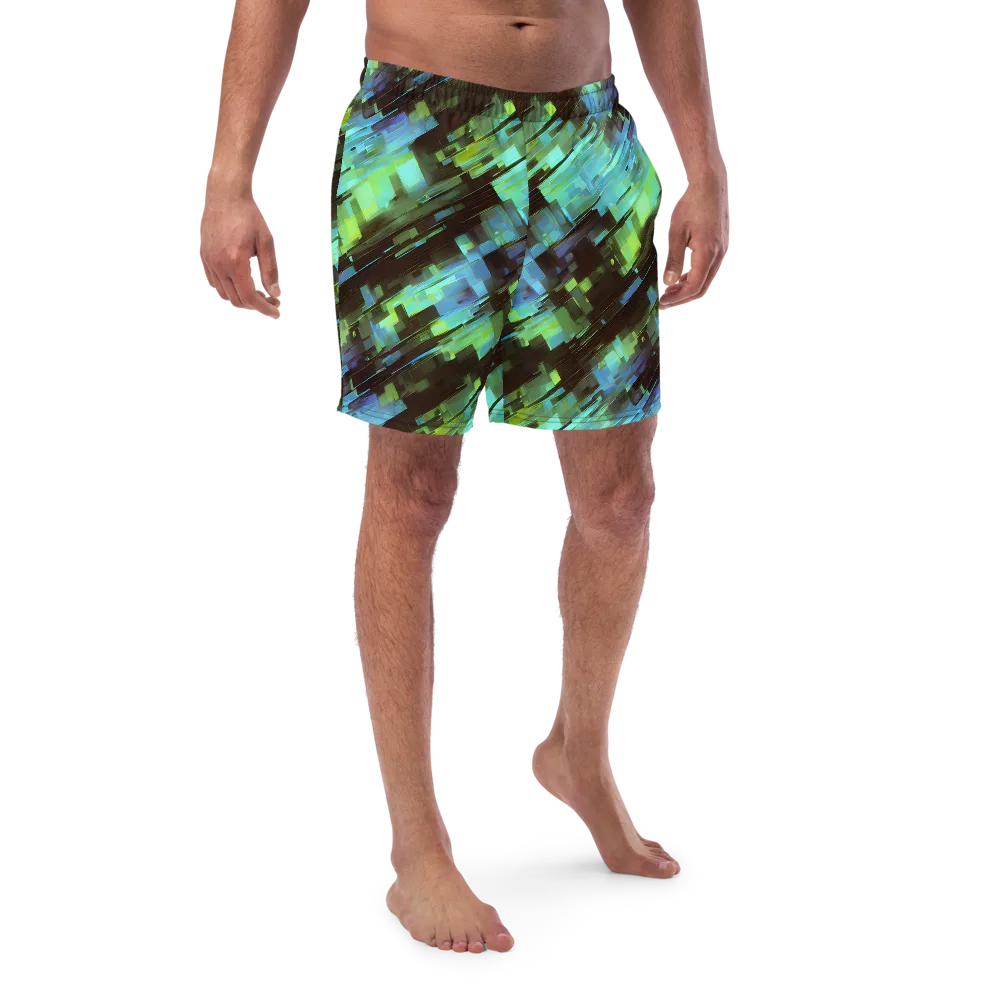 Cyber Shard on Swim Trunks — Front