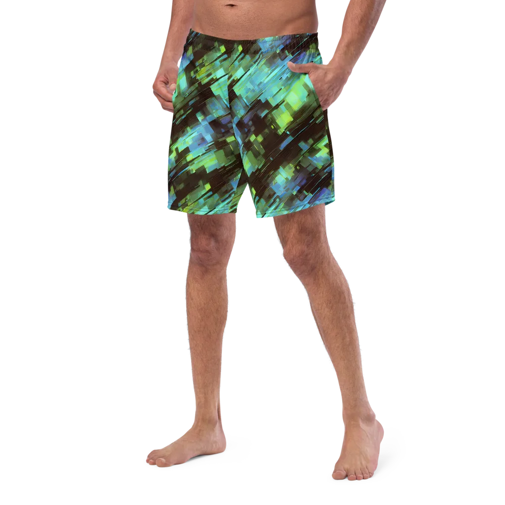 Cyber Shard on Swim Trunks — Left Front