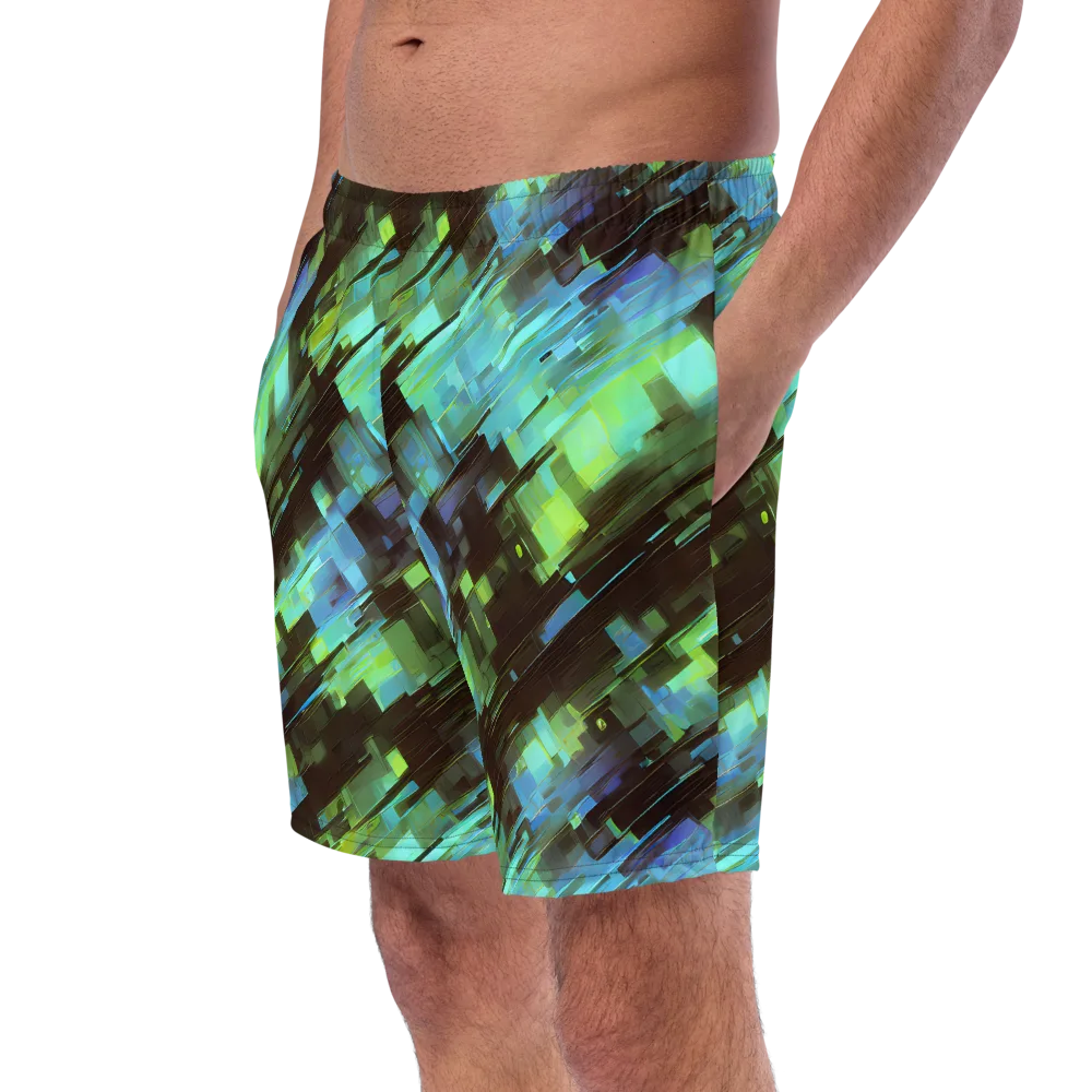 Cyber Shard on Swim Trunks — Left Front