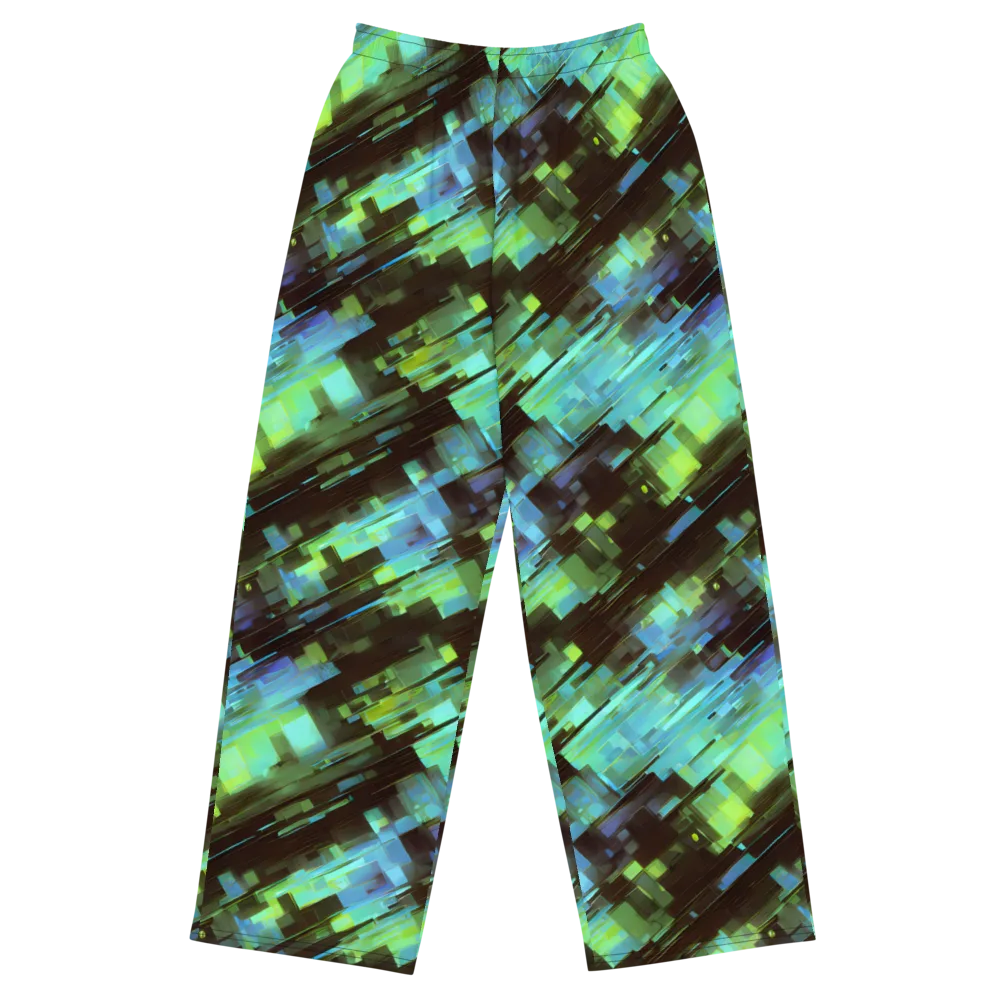 Cyber Shard on Wide-Leg Pants — Front