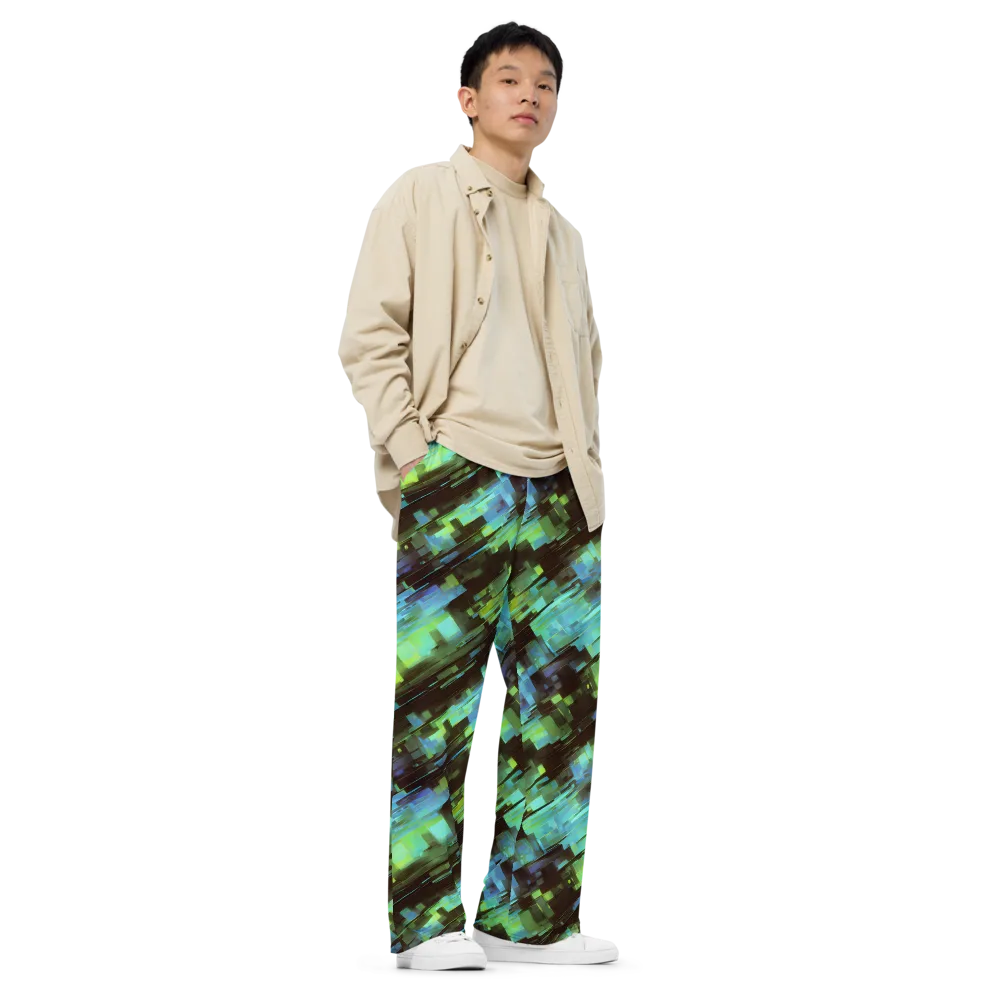 Cyber Shard on Wide-Leg Pants — Right Front
